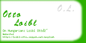 otto loibl business card